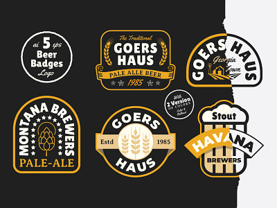 Beer Badges Logo Template By Bayu Rakhmadio On Dribbble