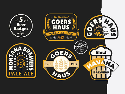 Beer Badges Logo Template