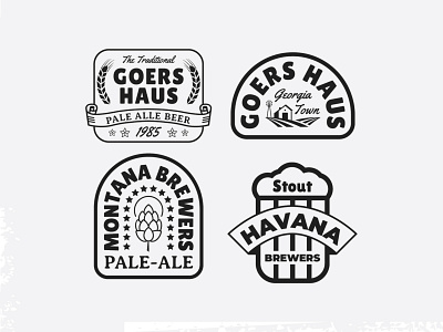 Beer Badge Label Templates