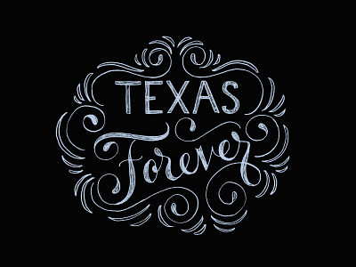 Texas Forever cursive hand lettering lettering letters script lettering texas
