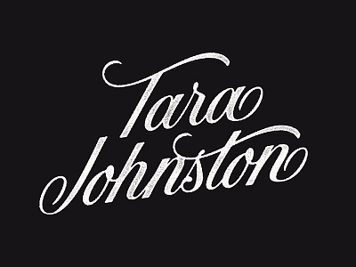 Tara Johnston cursive hand lettering lettering letters process script lettering sketch
