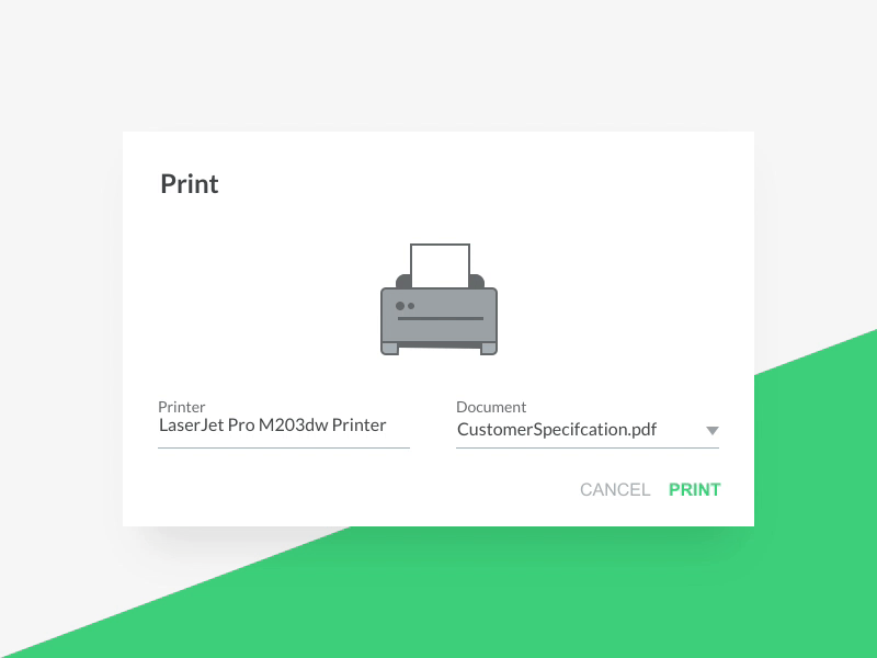Print Dialog by Andreas Reich for sovanta on Dribbble