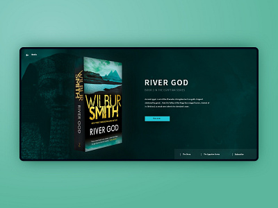 #DailyUI chellange 003 - landing page book dark dark ui egypt egyptian green landing landing page web webdesign website