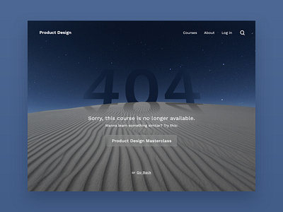 #DailyUI 008 - 404 404 404 error page 404 page dailyui dark ui desert design error error message error page minimal ui uidesign