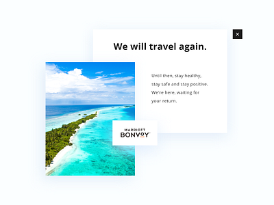 #DailyUI challenge 016 - popover covid19 design island light luxury luxury brand luxury design maldives marriott minimal overlay popup popup design travel travel agency ui uidesign