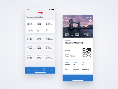 #DailyUI challenge 024 - boarding pass airlines app appdesign boarding pass concept dailyui design flight flight app flight ticket fluent design light london minimal ticket travel travel app ui uidesign