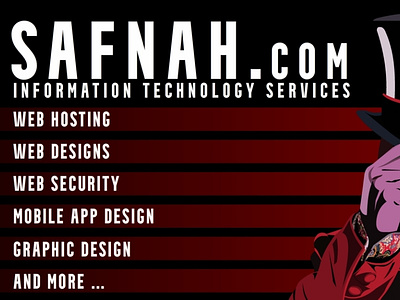 Safnah IT Services Cover Photo graphic design