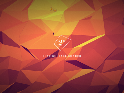 Flat Surface Shader 2d graphic polygon shader triangle