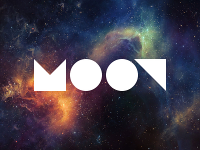 Moon logo moon space