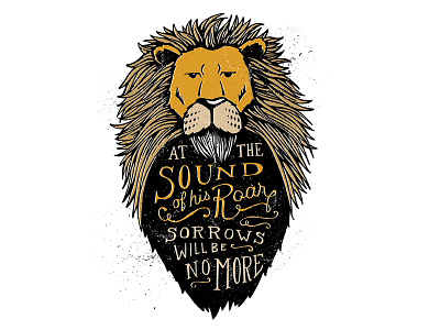 Quiet Boy Studio - Sound of His Roar design graphic design hand lettering illustration typography