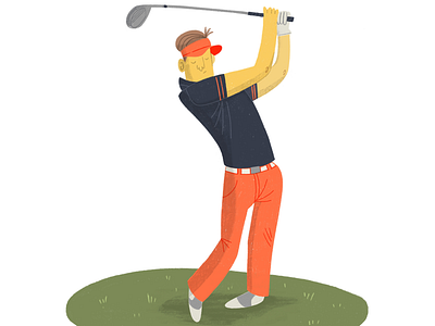 Golfer illustration