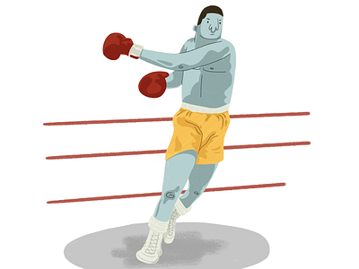 Boxing illustration boxing childrens illustration editorial illustration