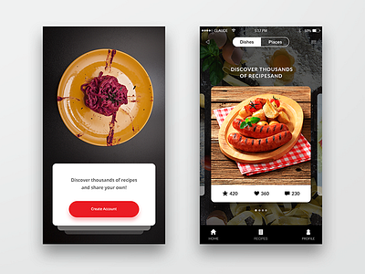 Private Kitchen app button design good illustration ios iphone sketch