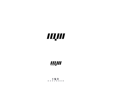 IQ3 Logo Design Concept branding font graphic design icon identity logo typography