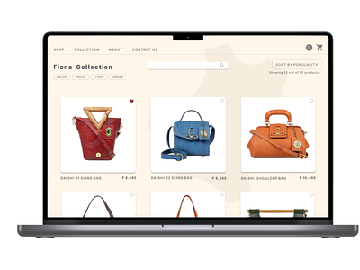 Leather product ecommerce checkout experience