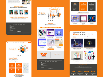 Design Agency Portfolio by hammad zafar on Dribbble