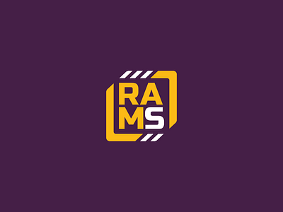 L1 Rams competition digital flat logo logo design minimalist logo ram memory team tech technology logo typography logo university university team logo