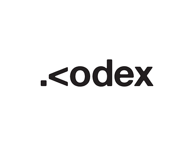 Codex code coding digital flat logo logo design minimalist logo network typography logo wordmark logo