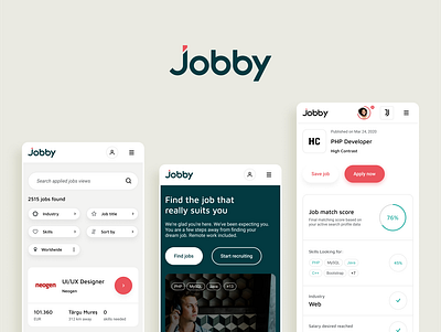 Jobby - Branding and UX UI analysis brand sprint branding campaign consultancy copywriting launching campaign logo platform positioning ui ux uxui verbal identity visual identity