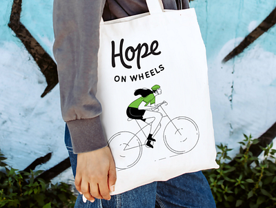 Hospice - Hope on wheels event branding branding event event branding illustraions illustration logo