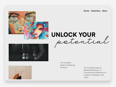 Fashion and Art Landing Page