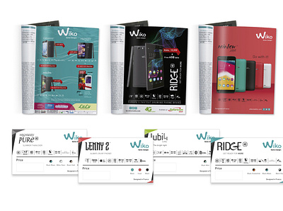 Wiko Mobile artwork cards electronics magazine marketing material mobile mockup samsung signs