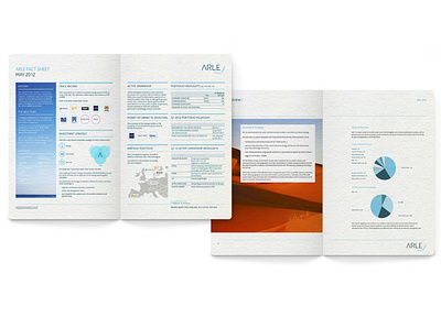 Arle Finance agency artwork bank blue book communication finance infographics london typography