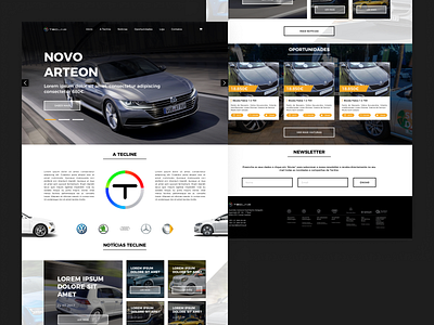 Tecline Landing Page | 🇵🇹 cars portugal ui ux volkswagen web