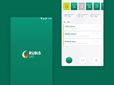 Rubis Gás - Distributor APP android app ios mobile ui ux