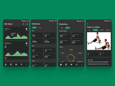 FootballISM - Player APP android app ios mobile sports ui ux