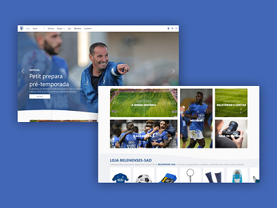 Belenenses SAD - Public Site & eCommerce e commerce sports ui ux web