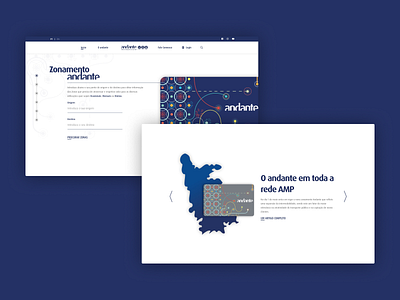 Portal Andante - Transportes Intermodais do Porto ui ux web