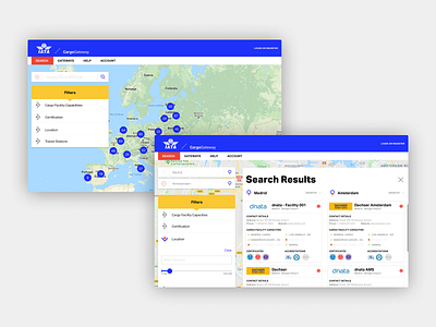 IATA Cargo Gateway Platform ui ux web