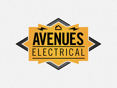 Avenues Electrical Logo avenue brand electric electrical home house icon logo logo design mark spark sparks