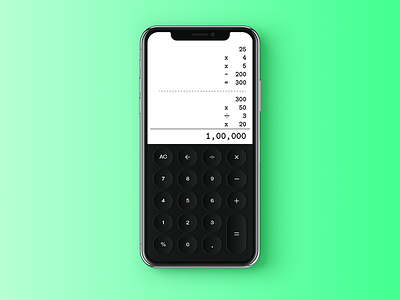 Daily UI Day #004 (Calculator) 004