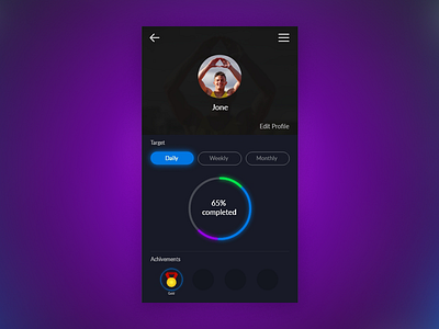 Daily UI Day 006 User Profile 006