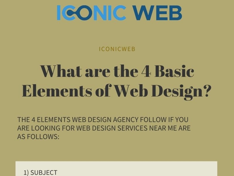 what-are-the-4-basic-elements-of-web-design-by-iconic-web-on-dribbble