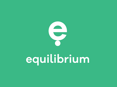Equilibrium Logo app logo calm e logo equilibrium green teal