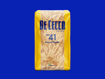 DeCecco Pasta Redesign Concept italian brand italian packaging pasta pasta packaging penne packaging