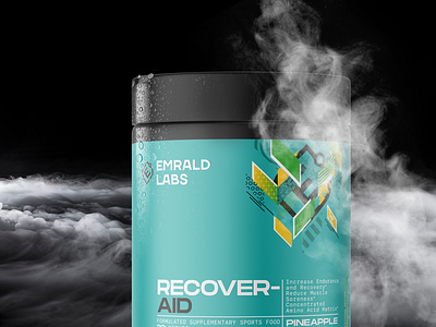 Emrald Labs Sport Supplement Rebranding emerald emrald labs modern protein design protein logo protein packaging protein supplement sport supplement supplement supplement packaging