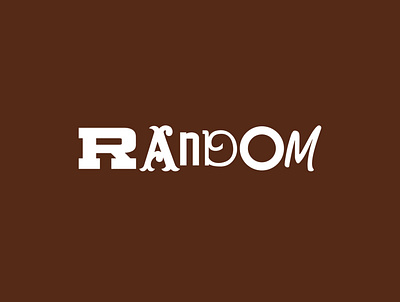Random Logo amber brown cleaning product diverse hosehold logo mixed random typeface