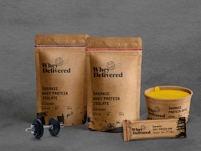WheyDelivered Sustainable Packaging kraft natural organic supplement sustainability sustainable whey protein