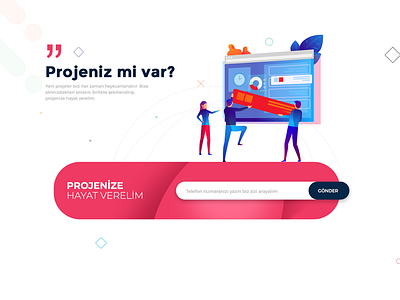 Do you have a project? design illustration omeruysal ui web