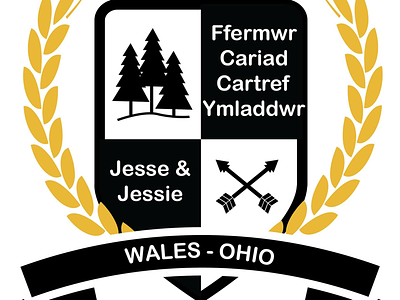 The Estes Family Crest crest family familycrest graphicdesign welsh wheat