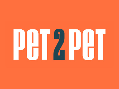 Pet2Pet Logotipo branding logo typography visual identity