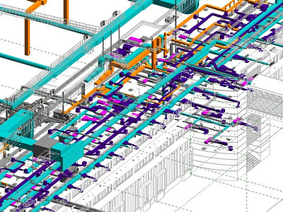 HVAC 3D Modelling LoD 400 3d modeling bim building information modelling hvac lod 400 rev revit