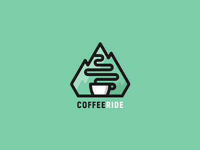 New CoffeeRide logo coffee