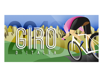 Giro d'Italia illustration cycling editorial giro illustration poster retro