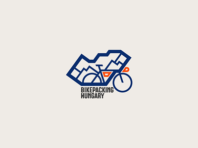 Bikepacking Hungary logo bike bike logo branding cycling hungary icon logo