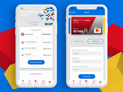 Banking demo app application ui banking app graphic design mobile ui ui ux ui design